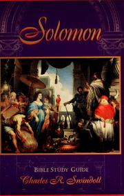 Cover of Solomon by Charles R. Swindoll