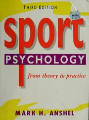 Front cover of Sport psychology by Mark H. Anshel
