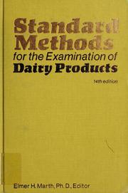 Front cover of Standard methods for the examination of dairy products by American Public Health Association.