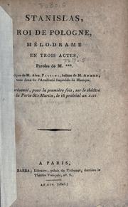 Cover of Stanislas, roi de Pologne by Jean Baptiste Dubois