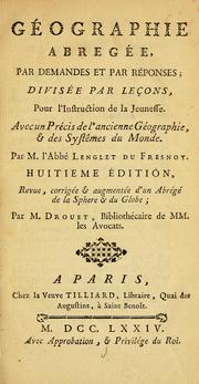 Cover of Géographie abregée, par demandes et par résponses by Nicolas Lenglet Dufresnoy