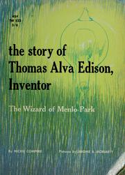 Front cover of The Story of Thomas Alva Edison, Inventor by Margaret Davidson