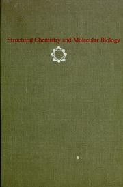 Front cover of Structural chemistry and molecular biology. by Alexander Rich