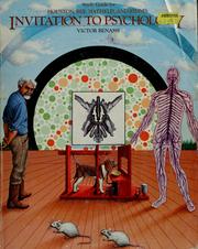 Front cover of Study guide for Houston, Bee, Hatfield, and Rimm's Invitation to psychology by Victor Benassi