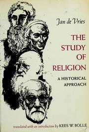 Cover of The study of religion by Vries, Jan de