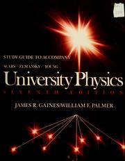 Front cover of Study guide to accompany Sears, Zemansky, Young by James R. Gaines