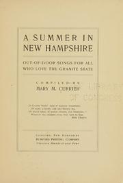 Front cover of A summer in New Hampshire by Mary Mehetabel Currier