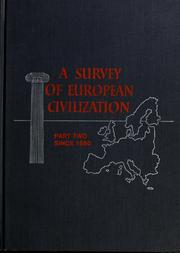 Front cover of A survey of European civilization by Wallace Klippert Ferguson