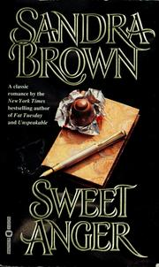 Cover of Sweet anger by Sandra Brown