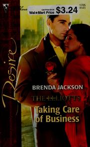 Front cover of Taking Care of Business by Brenda Jackson