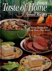 Cover of Taste of home annual recipes, 2003 by Taste of Home