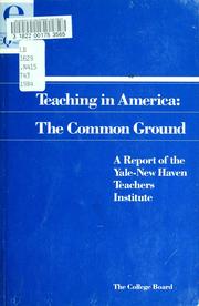 Front cover of Teaching in America by Yale-New Haven Teachers Institute