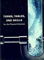 Front cover of Terms, tables, and skills by Bobby J. Woodruff