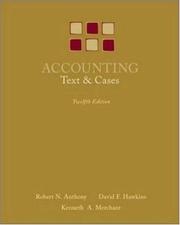 Cover of Accounting by Robert N Anthony