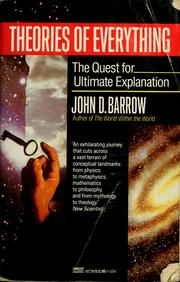 Front cover of Theories of everything by John D. Barrow