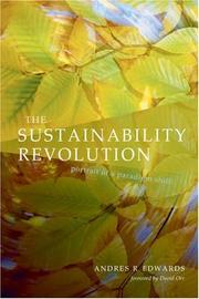 Front cover of The Sustainability Revolution by Andres R. Edwards