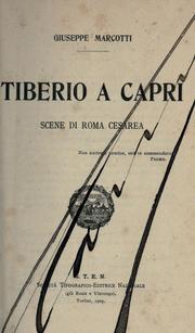 Cover of Tiberio a Capri by Giuseppe Marcotti