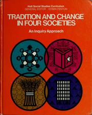 Front cover of Tradition and change in four societies by Richard B. Ford