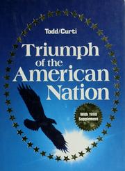 Cover of Triumph of the American nation by Lewis Paul Todd