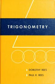 Cover of Trigonometry by Dorothy Rees
