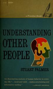 Cover of Understanding other people by Stuart Hunter Palmer