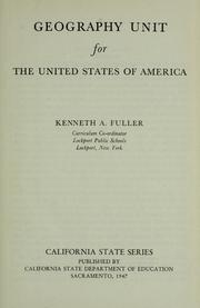 Cover of The United States of America by McClure, Clarence Henry