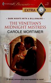 Front cover of The Venetian's Midnight Mistress by Carole Mortimer