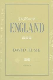 Front cover of The history of England by David Hume