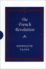 Front cover of The French Revolution by Hippolyte Taine