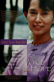 Cover of The voice of hope by Aung San Suu Kyi