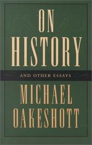 Front cover of On history and other essays by Michael Joseph Oakeshott