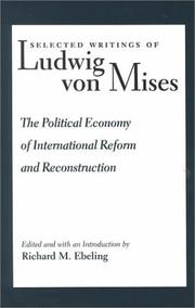 Front cover of Selected Writings of Ludwig Von Mises by Ludwig von Mises