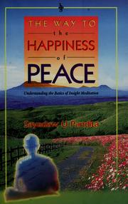 Front cover of The way to the happiness of peace by Pandita Sayadaw U.