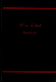 Cover of Who killed society? by Cleveland Amory
