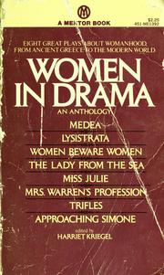 Front cover of Women in drama by Harriet Kriegel