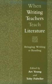 Front cover of When writing teachers teach literature by Young, Art