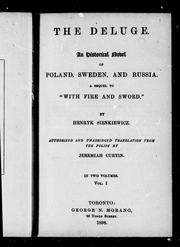 Cover of The deluge by Henryk Sienkiewicz