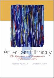 Front cover of American Ethnicity by Adalberto, Jr. Aguirre