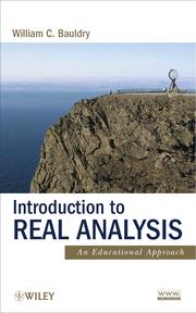 Cover of Introduction to real analysis by William C. Bauldry