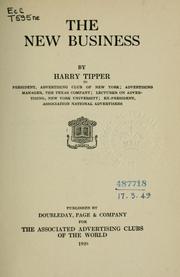 Cover of The new business by Tipper, Harry