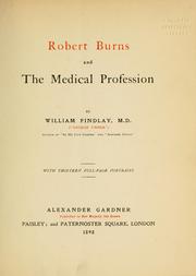 Front cover of Robert Burns and the medical profession by William Findlay