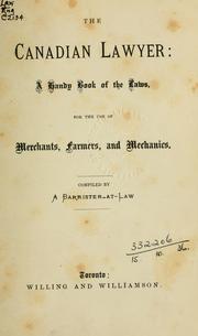 Cover of The Canadian lawyer by Unknown