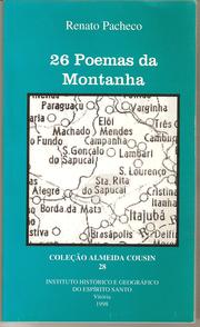 Front cover of 26 poemas da montanha by Renato José Costa Pacheco