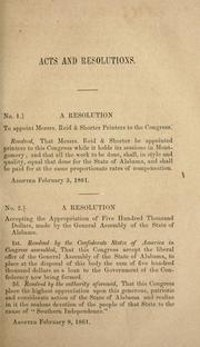 Front cover of Provisional and permanent constitutions, of the Confederate States by Confederate States of America