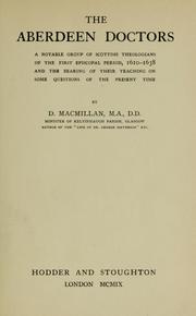 Cover of The Aberdeen doctors by D. Macmillan