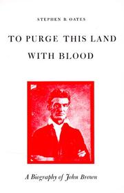 Front cover of To Purge This Land with Blood by Stephen B. Oates