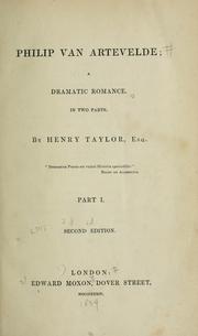 Front cover of Philip van Artevelde by Sir Henry Taylor