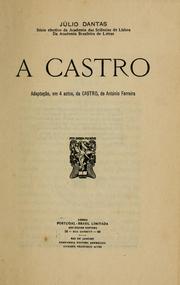 Cover of A Castro by António Ferreira