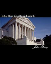 Cover of U.S. Federal Courts by John Okray