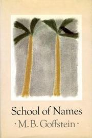 Front cover of School of Names by M. B. Goffstein